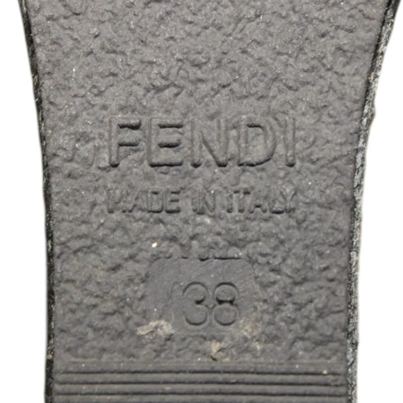 Fendi Black patent leather Women's Sandals size 38 - Picture 14 of 14